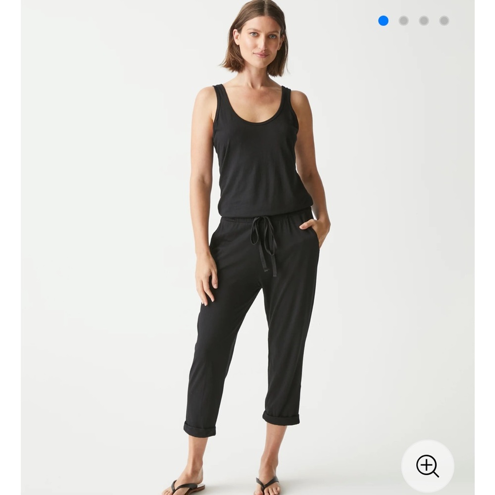 Michael Stars Theo Tank Jumpsuit in Black Size Medium New With Tags - Picture 1 of 12